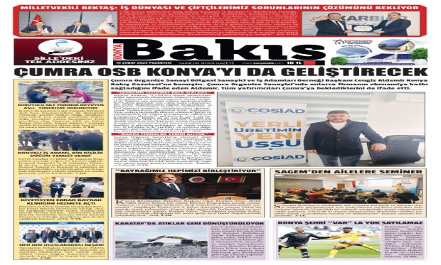 ÇUMRA OSB KONYA'YI GELİŞTİRECEK 